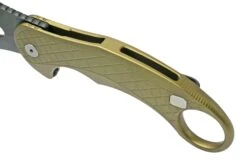 LionSteel L.E.One LE1-A-GB MagnaCut, Black, Green Aluminium, Couteau De Poche Karambit -Couteaux Prestige Magasin LI LE1 A GB 08 lionsteel