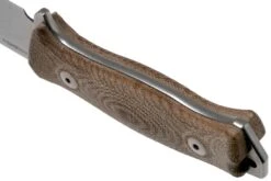 LionSteel M5 CPM 3V, Natural Canvas Micarta, Knivesandtools Exclusive Couteau De Survie -Couteaux Prestige Magasin LI M5 3V CVN 04 lionsteel kato exclusive