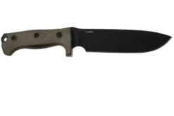 LionSteel M7B CVG Black, Green Canvas Micarta Couteau Fixe, Molletta Design -Couteaux Prestige Magasin LI M7B CVG 02 lionsteel