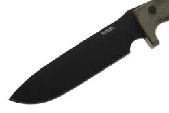 LionSteel M7B CVG Black, Green Canvas Micarta Couteau Fixe, Molletta Design -Couteaux Prestige Magasin LI M7B CVG 03 lionsteel