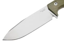 Lionsteel T6 Satin, Green Canvas Micarta T6-CVG Couteau Fixe -Couteaux Prestige Magasin LI T6 CVG 03 lionsteel