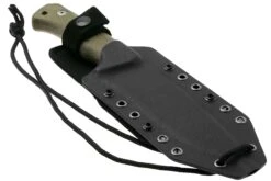 Lionsteel T6 Satin, Green Canvas Micarta T6-CVG Couteau Fixe -Couteaux Prestige Magasin LI T6 CVG 06 lionsteel