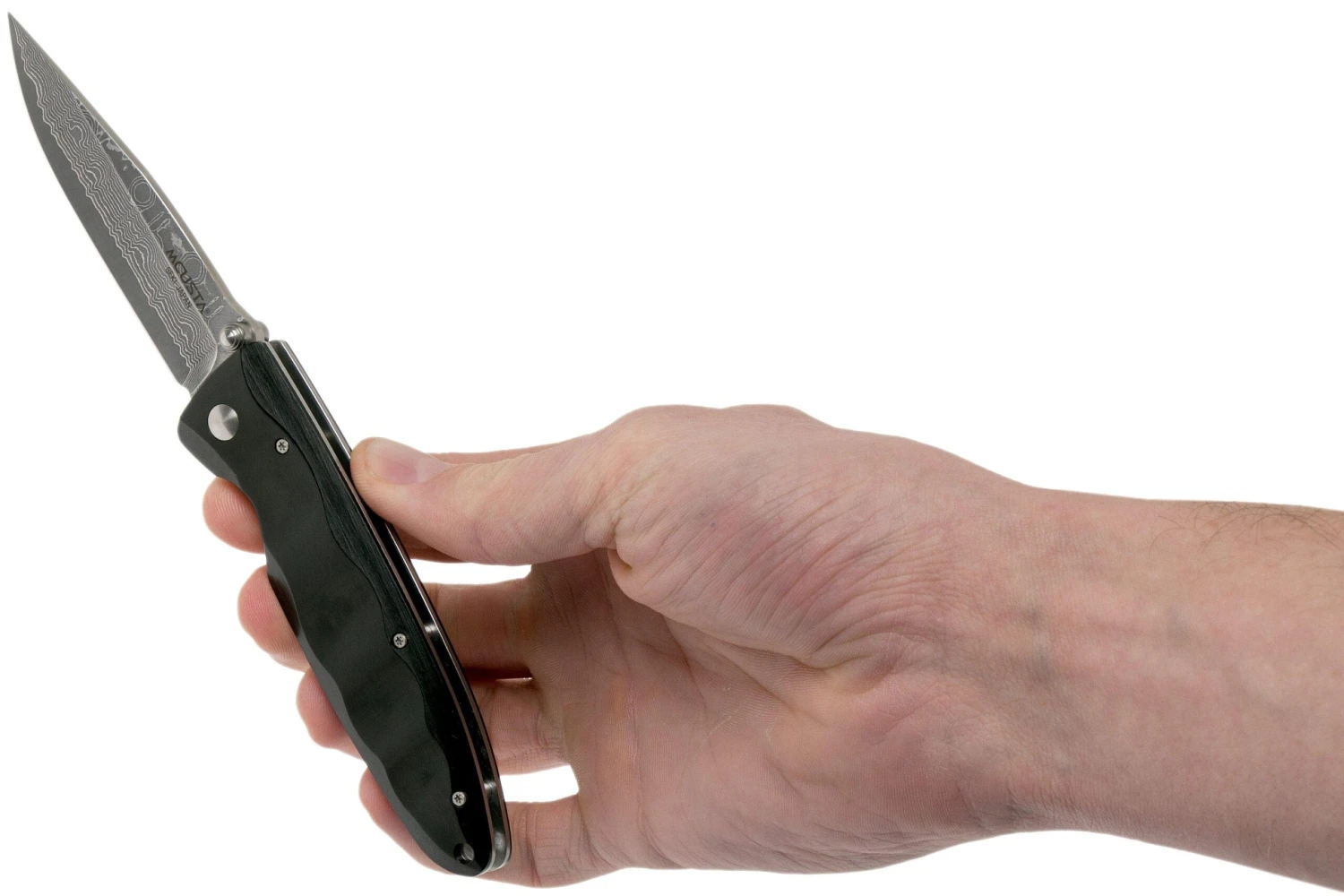 Mcusta MC-17D Classic Wave, Black Pakkawood, Couteau De Gentleman 10 Mcusta MC-17D Classic Wave, Black Pakkawood, Couteau De Gentleman – Image 8