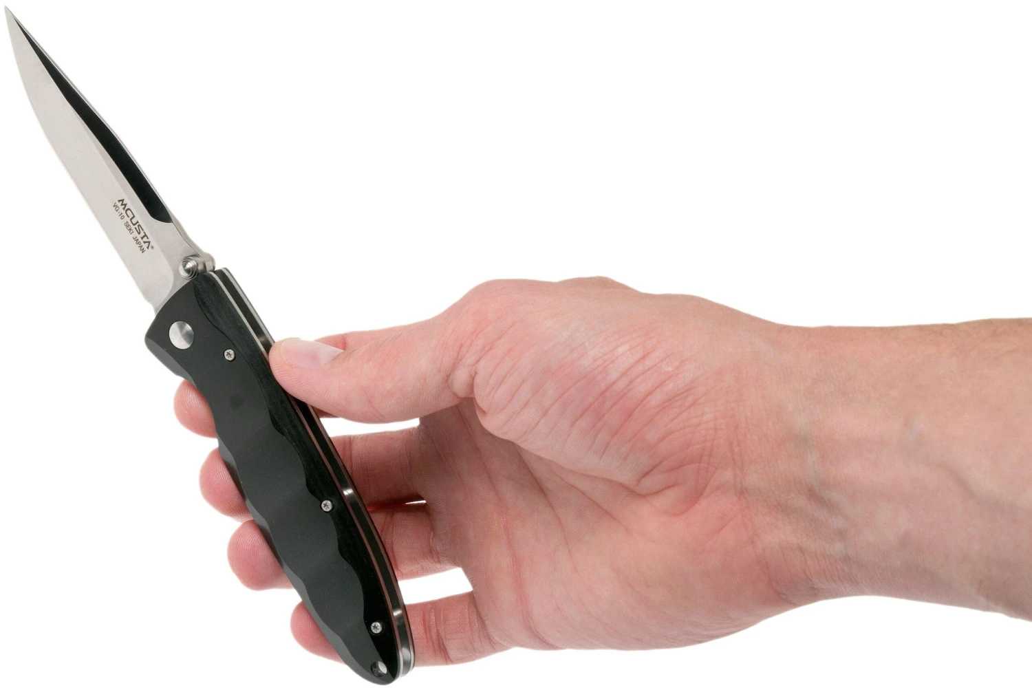 Mcusta MC-17V Classic Wave, Black Pakkawood Couteau De Poche 10 Mcusta MC-17V Classic Wave, Black Pakkawood Couteau De Poche – Image 8