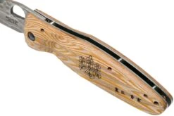 Mcusta MC-0182G Sengoku Toyotomi Hideyoshi SPG2, Yellow Pakkawood, Couteau De Gentleman -Couteaux Prestige Magasin MC 0182G 07 mcusta