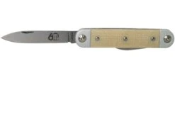Maserin 60° Knife Sessantesimo 195/MCW White Micarta Couteau De Poche -Couteaux Prestige Magasin ME 195 MCW 03 maserin