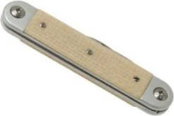 Maserin 60° Knife Sessantesimo 195/MCW White Micarta Couteau De Poche -Couteaux Prestige Magasin ME 195 MCW 04 maserin