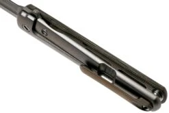 MKM Flame Dagger FL02-GCT Green Canvas Micarta Couteau De Poche, Michael Zieba Design -Couteaux Prestige Magasin MMK FL02 GCT 05 mkm knives