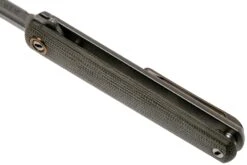 MKM Flame Dagger FL02-GCT Green Canvas Micarta Couteau De Poche, Michael Zieba Design -Couteaux Prestige Magasin MMK FL02 GCT 07 mkm knives