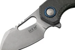 MKM Isonzo FX03M-3BC Clippoint M390, Black Canvas Micarta, Couteau De Poche, Jesper Voxnaes Design -Couteaux Prestige Magasin MMK FX03M 3BC 07 mkm