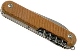 MKM Malga 6 Natural Canvas Micarta MP06-NC Couteau De Poche -Couteaux Prestige Magasin MMK MP06 NC 04 mkm knives