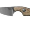MKM Mikro 1 Drop, Stonewashed Natural Canvas Micarta Couteau De Cou, Jesper Voxnaes Design -Couteaux Prestige Magasin MMK MR01 NC 01 mkm knives