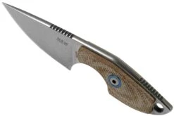 MKM Mikro 1 Drop, Stonewashed Natural Canvas Micarta Couteau De Cou, Jesper Voxnaes Design -Couteaux Prestige Magasin MMK MR01 NC 04 mkm knives