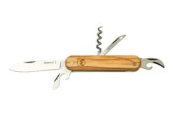 Mercury Multi-Tool Knife 913-6SLC Olive Wood, Saw, 6 Fonctions, Couteau De Poche