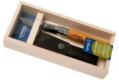 Opinel Couteau De Poche No.8 Gamme De Luxe Avec étui En Cuir, Acier Carbone -Couteaux Prestige Magasin OP000815 09 opinel v202004