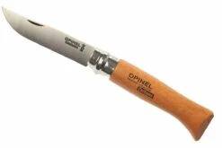 Opinel No. 08, Couteau De Poche, Acier De Carbone, Lame 8,5 Cm