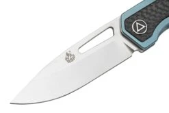 QSP Knife Puffin Blue QS127-C Titanium Fibre De Carbone Couteau De Poche -Couteaux Prestige Magasin QS127 C 03 qsp