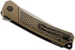 QSP Knife Osprey QS139-D1 Textured Brass, Satin, Couteau De Poche 12 QSP Knife Osprey QS139-D1 Textured Brass, Satin, Couteau De Poche -Couteaux Prestige Magasin QS139 D1 04 qsp knife