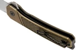 QSP Knife Osprey QS139-D1 Textured Brass, Satin, Couteau De Poche 13 QSP Knife Osprey QS139-D1 Textured Brass, Satin, Couteau De Poche -Couteaux Prestige Magasin QS139 D1 05 qsp knife