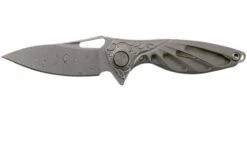 Rike Mini Hummingbird Couteau De Poche Damascus, Stonewashed