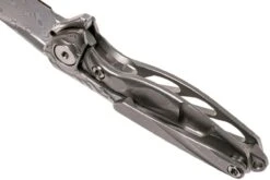 Rike Mini Hummingbird Couteau De Poche Damascus, Stonewashed -Couteaux Prestige Magasin RKMINI SW 05 rike knives mini hummingbird rkmini sw 05