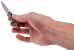 Rike Mini Hummingbird Couteau De Poche Damascus, Stonewashed -Couteaux Prestige Magasin RKMINI SW 08 rike knives mini hummingbird rkmini sw 08