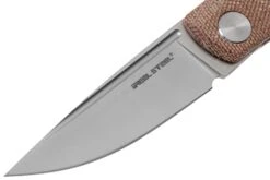 Real Steel Luna Premium II M390, Natural Micarta 7007P Knivesandtools Exclusive Couteau De Poche Slipjoint -Couteaux Prestige Magasin RL7007P 03 real steel kato