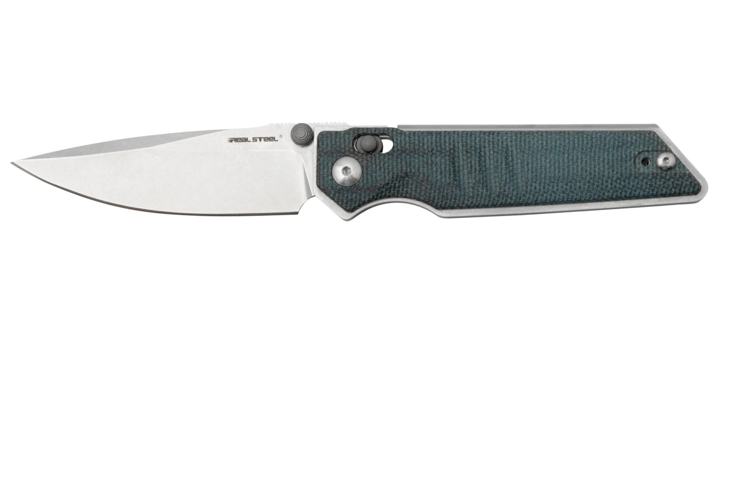 Real Steel Sacra, 7711D Denim Micarta, K110, Couteau De Poche 3 Real Steel Sacra, 7711D Denim Micarta, K110, Couteau De Poche