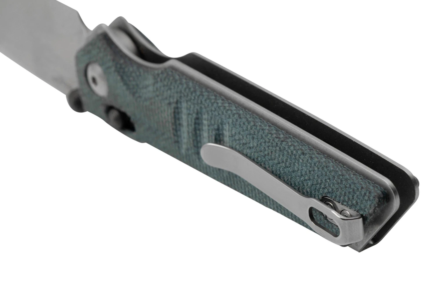 Real Steel Sacra, 7711D Denim Micarta, K110, Couteau De Poche 6 Real Steel Sacra, 7711D Denim Micarta, K110, Couteau De Poche – Image 4