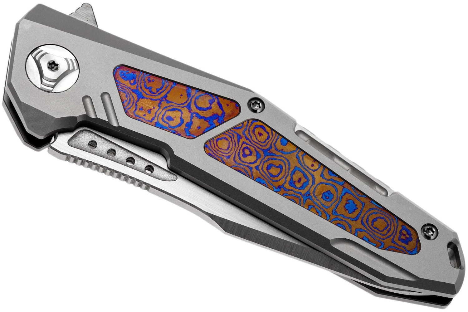 Reate K3 Mokuti Inlay, Droppoint CTS-204P Satin Finish Couteau De Poche 7 Reate K3 Mokuti Inlay, Droppoint CTS-204P Satin Finish Couteau De Poche – Image 5
