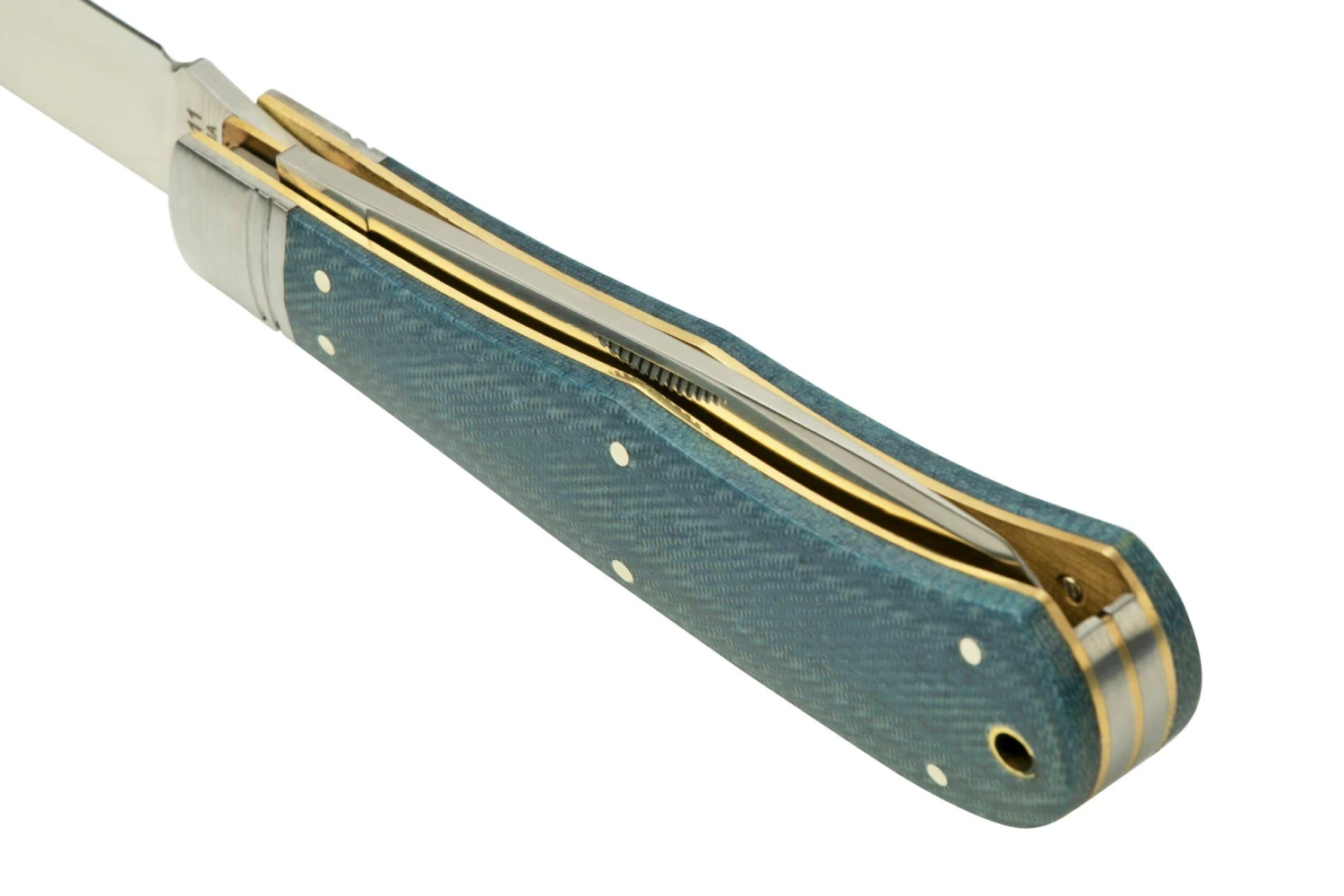 Rough Ryder Reserve Heavy Trapper Denim Micarta, RRR011 Couteau De Poche Slipjoint 6 Rough Ryder Reserve Heavy Trapper Denim Micarta, RRR011 Couteau De Poche Slipjoint – Image 4