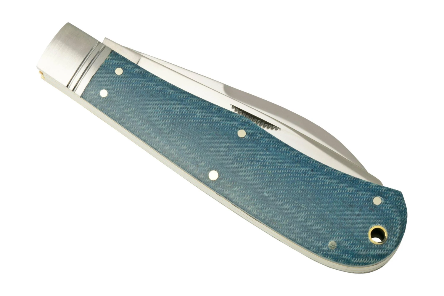 Rough Ryder Reserve Heavy Trapper Denim Micarta, RRR011 Couteau De Poche Slipjoint 8 Rough Ryder Reserve Heavy Trapper Denim Micarta, RRR011 Couteau De Poche Slipjoint – Image 6