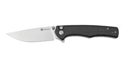 SENCUT Crowley S21012-2 Stonewashed, Black Micarta, Couteau De Poche