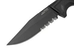 SOG Recondo FX, Black, Partially Serrated 17-22-02-57 Couteau Fixe -Couteaux Prestige Magasin SOG 17 22 02 57 03 sog