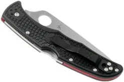 Spyderco Endura 4 Thin Red Line C10FPSBKRD Couteau De Poche Partiellement Dentelé -Couteaux Prestige Magasin SPC10FPSBKRD 04 spyderco