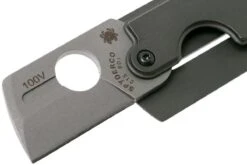 Spyderco Dogtag Grey C188ALP Gen4 Couteau De Poche, Serge Panchenko Design -Couteaux Prestige Magasin SPC188ALP 03 spyderco spc188alp 03