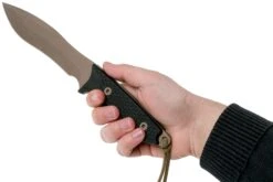 Spartan Blades Ronin Shinto, FDE Blade, Black Handle, Couteau Outdoor -Couteaux Prestige Magasin USSB47DEBKNLTN 06 spartan blades