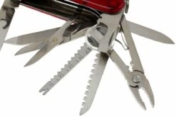 Couteaux Prestige Magasin -Couteaux Prestige Magasin VT1 6795 T 02 victorinox swisschamp 33 rood transparant vt1 6795 t d2