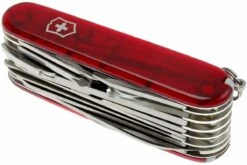 Victorinox SwissChamp Transparent Rouge 1.6795.T Couteau Suisse 15 Victorinox SwissChamp Transparent Rouge 1.6795.T Couteau Suisse -Couteaux Prestige Magasin VT1 6795 T 06 victorinox swisschamp 33 rood transparant vt1 6795 t d6