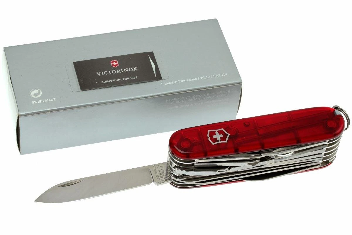 Victorinox SwissChamp Transparent Rouge 1.6795.T Couteau Suisse 10 Victorinox SwissChamp Transparent Rouge 1.6795.T Couteau Suisse – Image 8