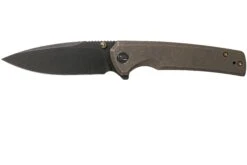 WE Knife Subjugator WE21014C-4 Blackwashed, Bronze Titanium Couteau De Poche