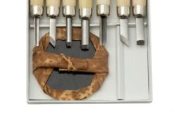 Yoshiharu L-7 Maruichi Couteaux à Bois Japonais, Set De 7 Avec "baren" -Couteaux Prestige Magasin YSH 026 03 yoshiharu